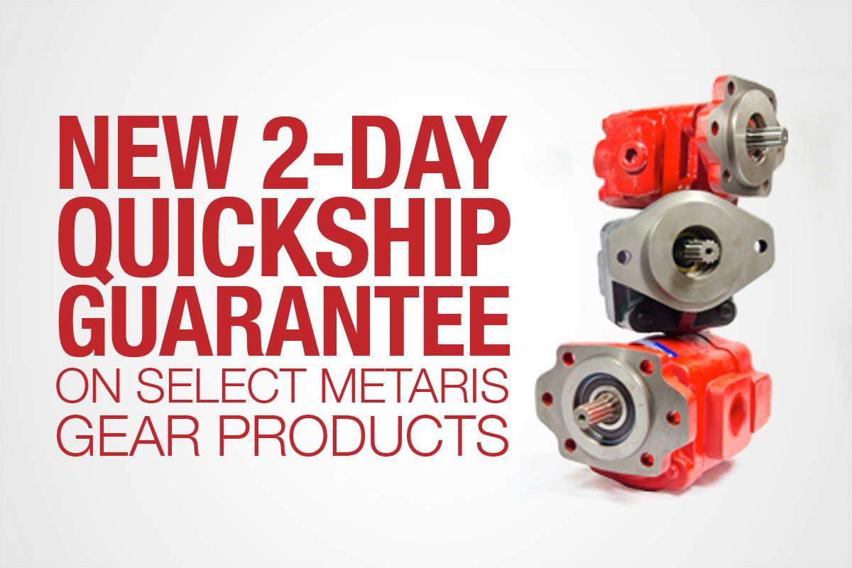 New 2-day Quickship Guarantee on Gear Pumps