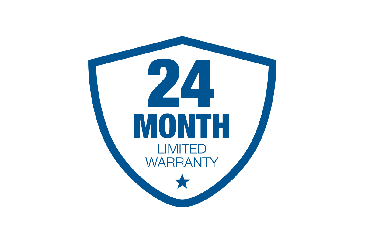 Hydraulex Reman brand products are backed by industry-best 24-month warranty. Hydraulex Reman 24-month warranty icon on white background