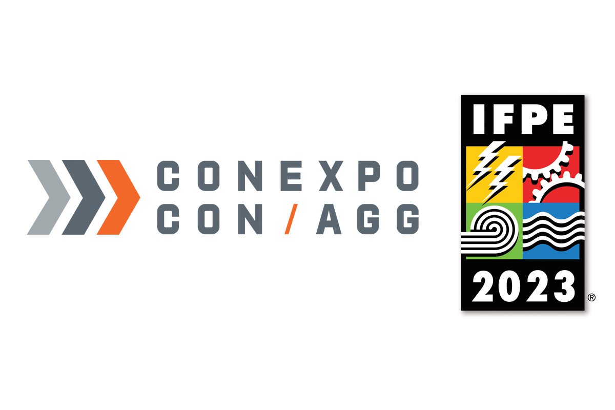 CONEXPO-CON/AGG and IFPE logos on white background