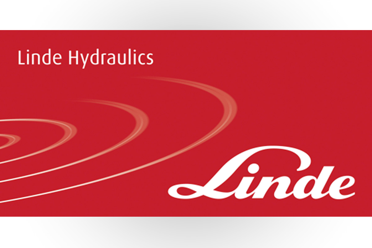 Linde Hydraulics logo on red background