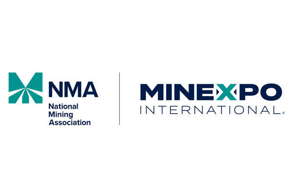 MINEXPO and NMA Official Logos on white background.