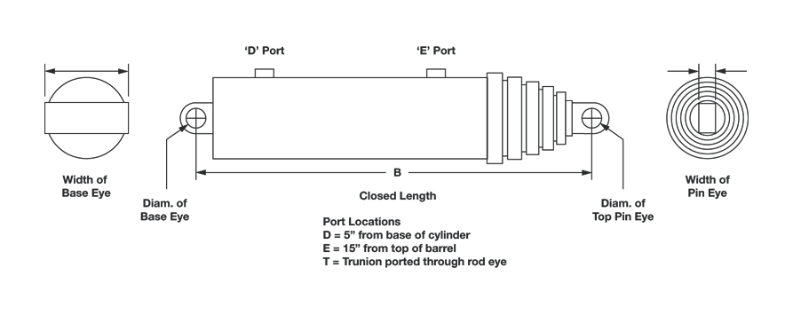 Hyco Telescopic Cylinder Diagram
